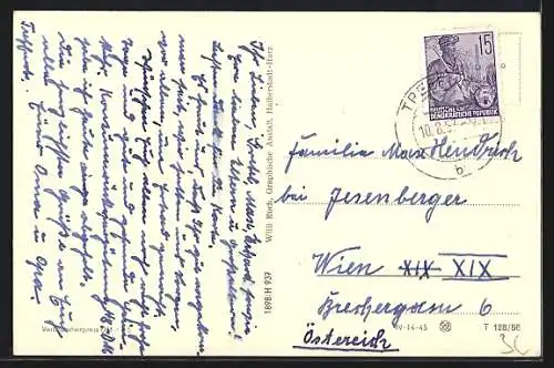 AK Treffurt /Werra, Panoramablick auf den Ort