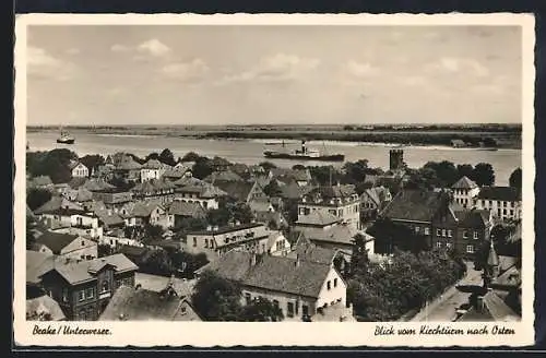 AK Brake /Unterweser, Blick vom Kirchturm nach Osten