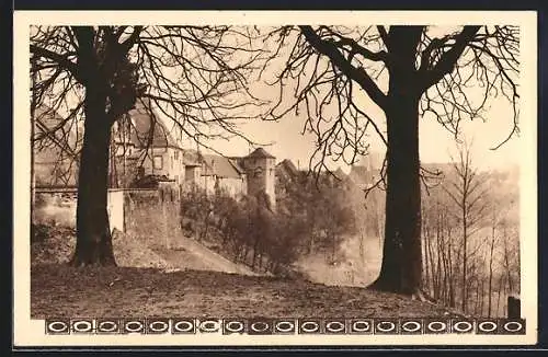 AK Lauterburg, an der Stadtmauer