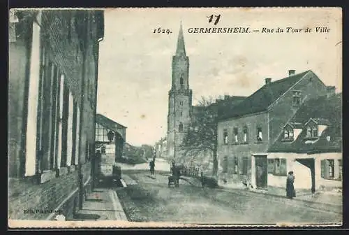 AK Germersheim, Rue du Tour de Ville