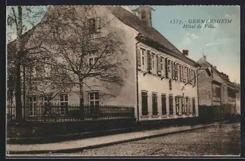 AK Germersheim, Hotel de Ville, Rathaus