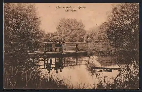 AK Germersheim a. Rhein, Partie an der Wörth