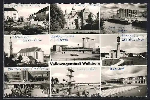 AK Wolfsburg, Kirchen und Volkswagenwerke