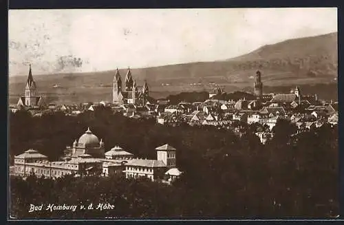 AK Bad Homburg, Ortsansicht aus der Vogelschau