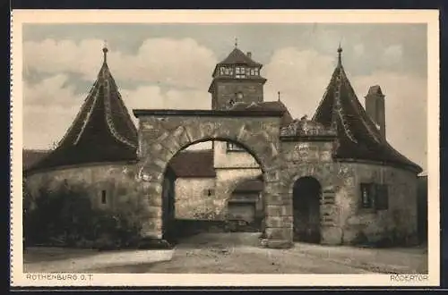 AK Rothenburg ob der Tauber, Rödertor