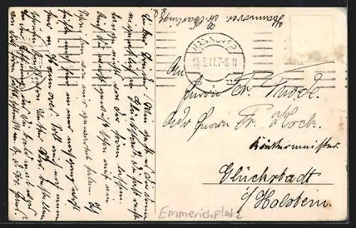 AK Hannover, XXV. Deutscher Philatelisten-Tag, 1913, Neues Haus