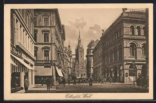 AK Elberfeld, Partie in der Wallstrasse