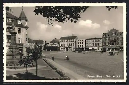 AK Bergen /Rügen, Platz der S. A.