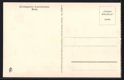 AK Bonn, Collegium Leoninum, Innenansicht