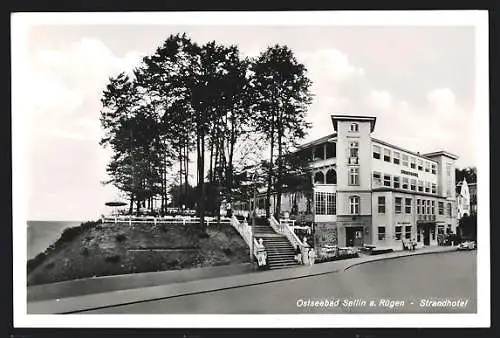 AK Sellin a. Rügen, Strandhotel mit Seeblick