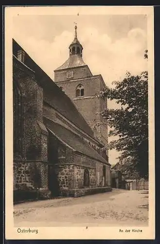 AK Osterburg, Partie an der Kirche