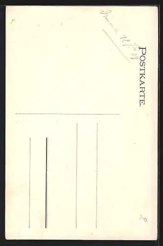 AK Germersheim, Kgl. Zeughaus und Partie an der Stadttreppe