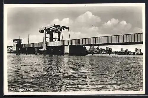 AK Sassnitz, Blick auf den Rügendamm