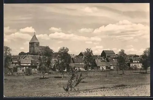 AK Tribsees, Teilansicht mit Kirche