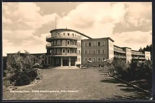 AK Gernrode /Harz, FDGB-Erholungsheim Fritz Heckert