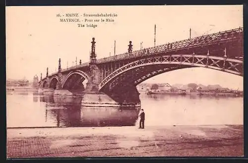 AK Mainz, Strassenbahnbrücke