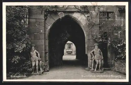 AK Büdingen / Hessen, Schlosseingang