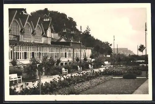 AK Heringsdorf / Seebad, Restaurant Kasing, Teilansicht