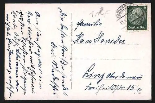 AK Wartenberg /Obb., Totalansicht mit Kirche