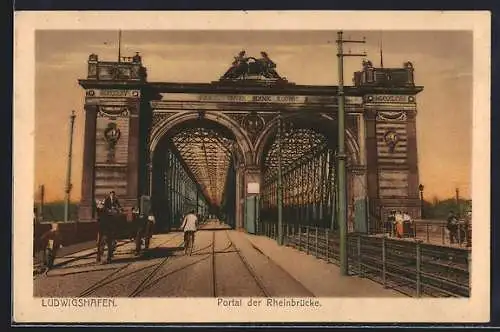 AK Ludwigshafen / Rhein, Portal der Rheinbrücke