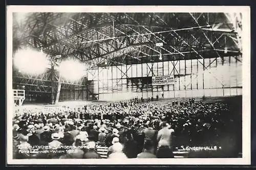 AK Wien, 10. Deutsches Sängerbundesfest 1928, Sängerhalle