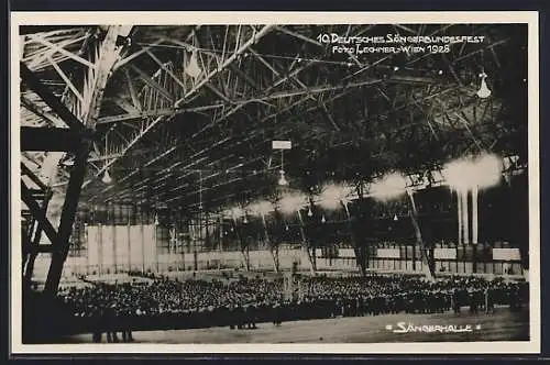 AK Wien, 10. Deutsches Sängerbundesfest 1928, Sängerhalle