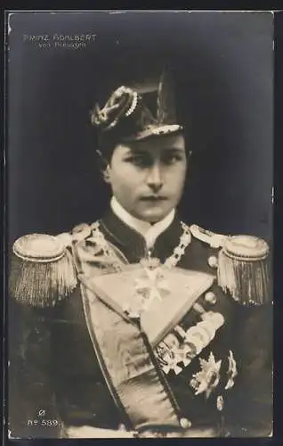 AK Prinz Adalbert von Preussen in geschmückter Uniform