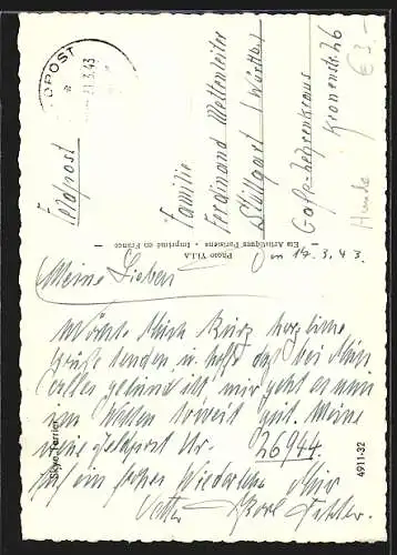 AK Hechelnder Skye-Terrier im Portrait