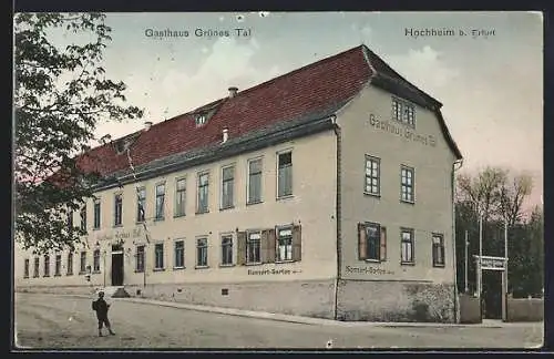 AK Hochheim / Erfurt, Gasthaus Grünes Tal