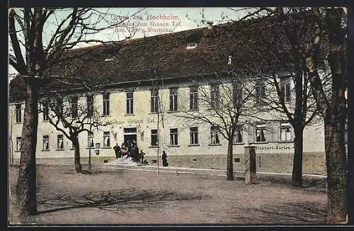 AK Hochheim / Erfurt, Gasthaus zum Grünen Tal, Bes. Georg Wienecke, Aussenansicht