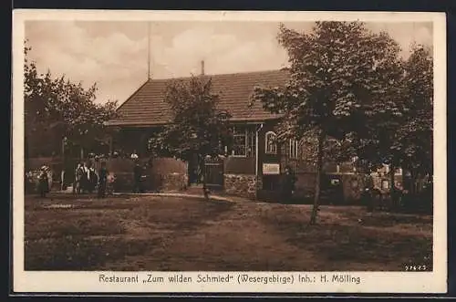 AK Minden / Weser, Restaurant Zum wilden Schmied, Bes. H. Mölling