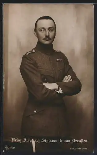 AK Prinz Friedrich Sigismund von Preussen in Uniform