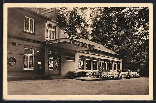 AK Hamburg-Gross-Borstel, Restaurant Borsteler Jäger, Inh.: Karl Hoffmann