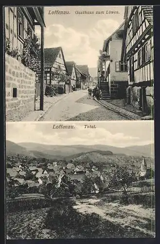 AK Loffenau, Gasthaus zum Löwen, Totalansicht