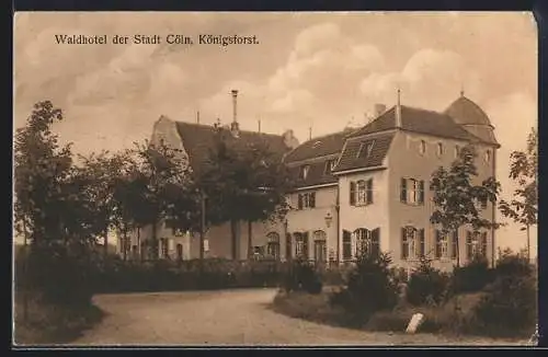 AK Köln-Kalk, Blick auf das Waldhotel der Stadt Köln