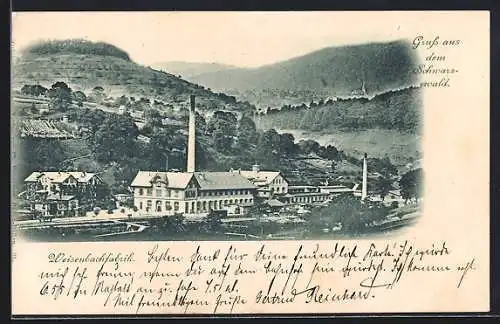 AK Weisenbach /Murgtal, Blick auf die Weisenbachfabrik