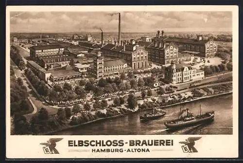 AK Hamburg-Altona, Die Elbschloss-Brauerei