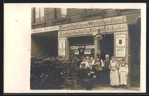 Foto-AK Hamburg, Wirtschaft von Heinrich Hoffmann, Henriettenstrasse 19, 1910