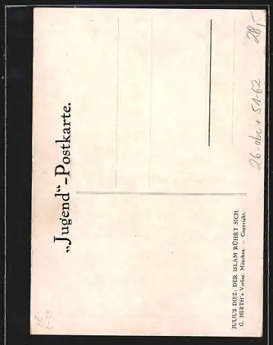 Künstler-AK sign. Julius Dietz: Der Islam rührt sich
