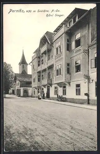 AK Pernitz /N.-Oe., Blick auf das Hotel Singer