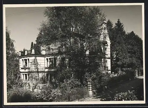 AK Zürich, Blick auf die Villa Sonnegg