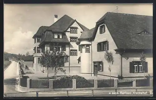 AK Herisau, Strassenfront des Kreckelhofes