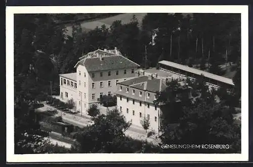 AK Rosenburg, Luftaufnahme des Schlosses