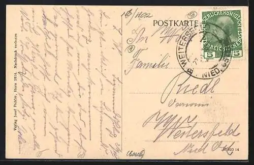 AK Rosenburg, Panorama mit Schloss