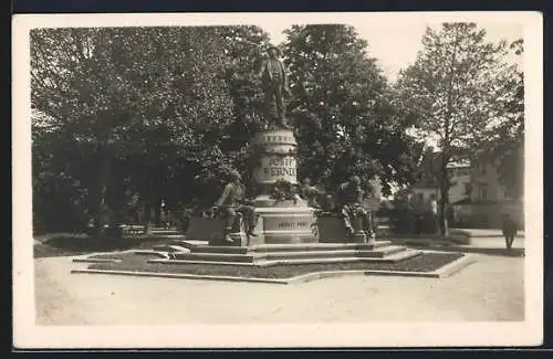 AK Steyr /Ob. Öst., Josef Werndl-Denkmal