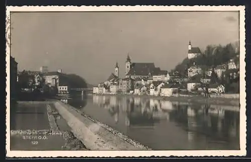 AK Steyr /O.Ö., Partie am Wasser