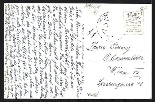 AK Hochneukirchen /N. Ö., Teilansicht mit Kirche