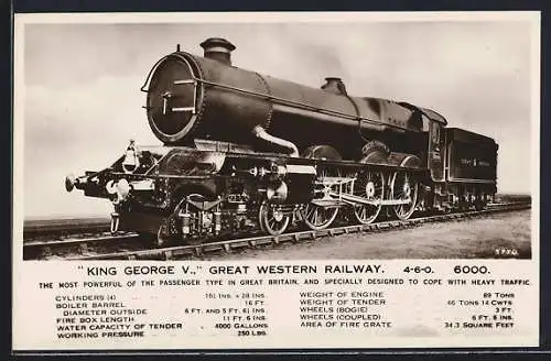 AK Great Western Railway Engine no. 6000 King George V.