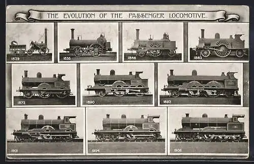 AK The Evolution of the Passenger Locomotive between 1829 and 1906