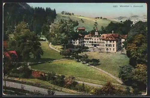 AK Weissbad bei Appenzell, Kurhotel mit Parkanlagen